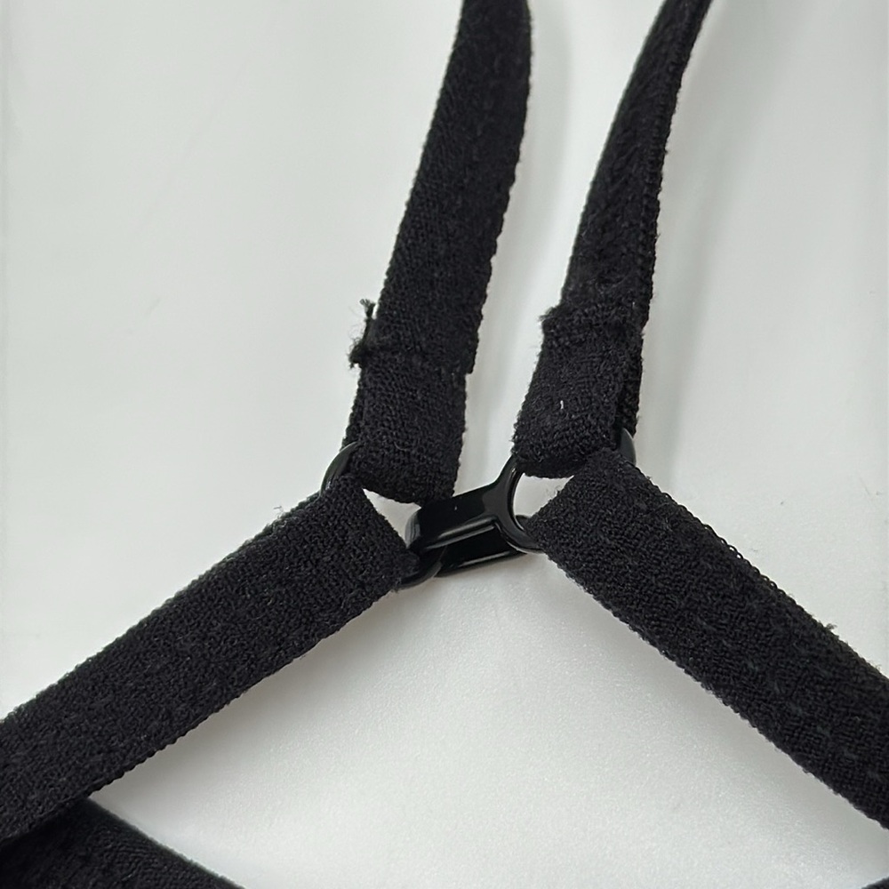 NWT Flirtitude One Shoulder Bralette Size XL Black - Picture 8 of 8